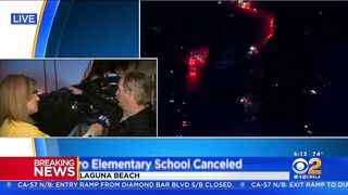 Residents Evacuate As Emerald Bay Fire Burns In Laguna Beach