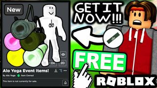 FREE ACCESSORIES! HOW TO GET Warrior Mat Alo Yoga Strap X5 & Renown Crewneck Pullover! (Roblox Alo)