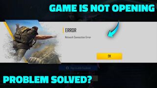 FREE FIRE GAME IS NOT OPENING | NETWORK CONNECTION ERROR PROBLEM - GARENA FREE FIRE