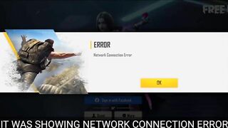 FREE FIRE GAME IS NOT OPENING | NETWORK CONNECTION ERROR PROBLEM - GARENA FREE FIRE