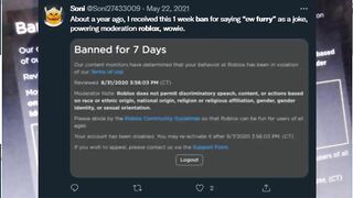 ROBLOX HAS BANNED THIS... (ROBLOX Furry)