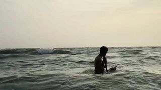 Cinematic beach day | Shot on iPhone | #kochigram #pitbullswiming #pitbullsofinstagram #iphone11