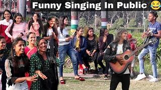 Funny Singing In Public ???? Bhojpuri VS Bollywood || Prank in India || Ritik Jaiswal