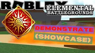 [NEW ELEMENT UPDATE!] ☀️ SOLAR Element Demonstrate! (Showcase!) | Roblox Elemental Battleground