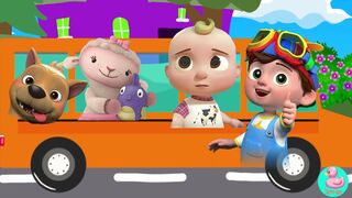The Wheels on the buss Round and round Coco TOP Celebrity Characters Variation 버스의바퀴, 公交车上的车轮,لحافل