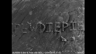 I engraved a Microscopic PEWDIEPIE using an $850,000 Scanning Electron Microscope.