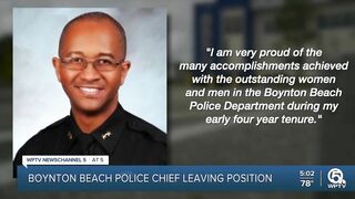 Boynton Beach police chief announces resignation