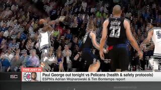 Paul George will miss the Clippers' Play-In game after testing positive for COVID-19 | SportsCenter