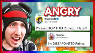 Roblox YouTubers are MAD...