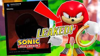 KNUCKLES!? NEW UPDATE LEAKED (ROBLOX SONIC SPEED SIMULATOR)