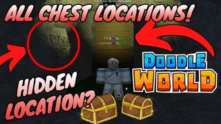 DOODLE WORLD [Crystal Cavern] ALL CHEST LOCATIONS + HIDDEN CHEST LOCATION - ROBLOX