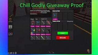 MM2 | Chill Godly Giveaway proof | Roblox