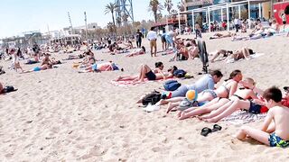 Spain best beaches ????????????️Barcelona beach walk/2022