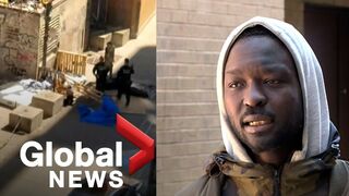 TikTok video appears to show Montreal Police assault unarmed homeless man