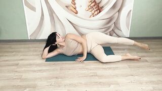 Yoga - a short set of leg stretching at home