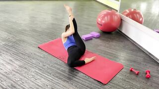 Legs Stretch exercise. Stretching Contortion and Gymnastics