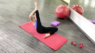 Legs Stretch exercise. Stretching Contortion and Gymnastics