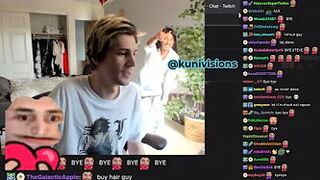 xQc ask Chat to say goodbye to Haircutman and promotes his Instagram