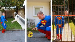 Superman VS Siren Head VS Cartoon Cat VS Pac-man - Battle Compilation #shorts