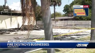 Fire destroys two businesses in Vero Beach