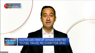The release of pent-up demand in the travel industry is still underway, says Mastercard