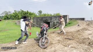 Must Watch New Funny Video New Comedy Video 2022 Try To Not Laugh Epi 2 Police V/S Biker by BFM