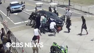 Onlookers and police band together to save motorcyclist trapped underneath car in Myrtle Beach
