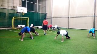 Cricket coaching | fitness training | stretching | agility drill session | Unicorn Sports Mumbai