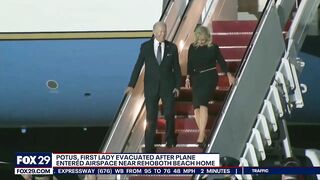 Biden evacuated after plane entered airspace near Delaware beach home