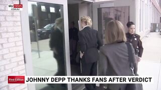 Johnny Depp thanks fans on TikTok