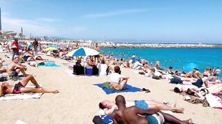 Beach Barceloneta / Barcelona beach walk ????️????????Spain best beaches