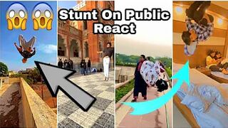Stunt On Public React ???? | instagram reels stunt | flips | flipping | flipper | #flips #flipping