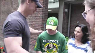 John Cena meets teen who fled Ukraine
