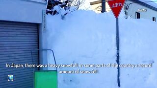 Japan is completely paralyzed: The height of snowdrifts exceeds 4 meters