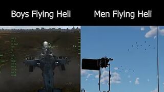 Boys vs Men Flying Heli (War Thunder edition)