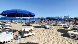 IBIZA Beach Summer - Beautifu Beach Fig Tree Cyprus Amazing Seaside View Walking 4K