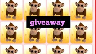 Giveaway old pets monkey | adopt me | Roblox | free pets