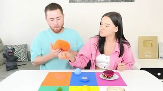 Mukbang Random Food by Color Challenge || Jelly, Hot Pepper, Gum, Lemon, Dragon Fruit, Bread