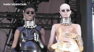 Models during the Jean Paul Gaultier by Olivier Rousteing Fashion Week show @ Paris 6 july 2022