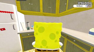 Funny moments in Ice Scream Chapter VS Sponge Bob|| Experiments with Rod Episode 02