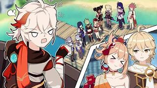 Damn! The Crux became Aether's Harem Ship. . . (Genshin Anime)