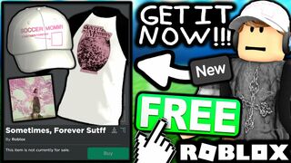 FREE ACCESSORIES! HOW TO GET Sometimes, Forever Cap & Baseball T-Shirt! (Roblox Soccer Mommy Event)