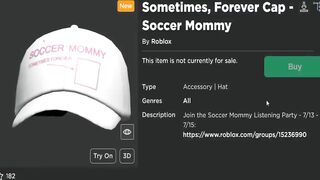 FREE ACCESSORIES! HOW TO GET Sometimes, Forever Cap & Baseball T-Shirt! (Roblox Soccer Mommy Event)