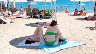 Barcelona beach walk, beach Somorrostro????walking Spain best beaches