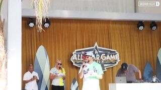 2022 All-Star Celebrity Softball Game: Bad Bunny & Jennie Finch introduce teams