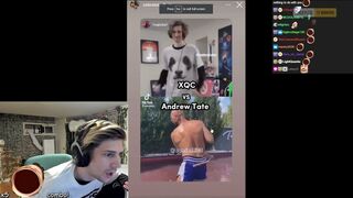 xQc Reacts to Andrew Tate's Instagram Story