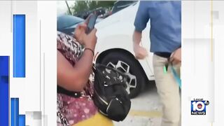 Violent confrontation between a Dania Beach employee and a beachgoer is caught on camera