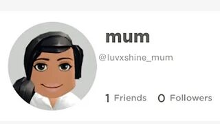 My mom made a roblox account ????????