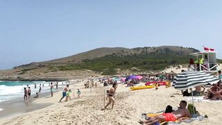 IBIZA Beach Summer - Mesquida One Of The Best Beach On Mallorca Island Life Walking 4K Travel Vlog