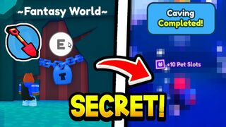 ????How to UNLOCK *SECRET CAVE DOOR* in Fantasy World Pet Simulator X Without Ban! (Anniversary Update)